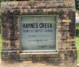 Haynes Creek Church Sign